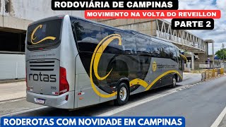 MOVIMENTO VOLTA DO REVEILLON na RODOVIÁRIA DE CAMPINAS  SP com NOVIDADE DA BUSSCAR na RODEROTAS [upl. by Skill]