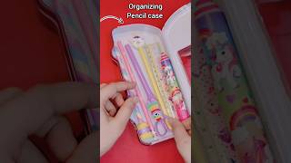 Organizing my new pencil case 😍💕 whats in my pencil case shorts [upl. by Anawat]