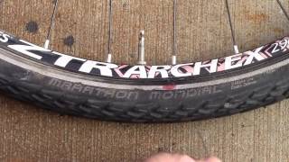 Schwalbe Marathon Mondial Tubeless Setup [upl. by Hpesoy]