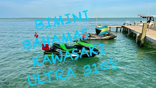 BIMINI BAHAMAS 🇧🇸 CROSSING 2024 ON KAWASAKI ULTRA 310’s JETSKI’s [upl. by Yerxa]