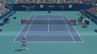 Carlos Alcaraz VS Gael Monfils  MIAMI OPEN  Full Ace Tennis Simulator  Gameplay [upl. by Telford]