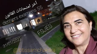 آخر امتحانات S5 بكلية العلوم القانونية السويسي بالرباط dernier examens S5 Droit Fsjes 31012022 [upl. by Sverre]