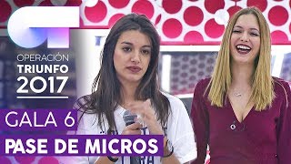 COMIÉNDOTE A BESOS  Ana Guerra y Mireya  Primer pase de micros para la Gala 6  OT 2017 [upl. by Daigle572]