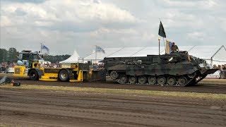 Leopard 2 Recovery Tank quotBuffelquot  Tractor Pulling Schoonebeek [upl. by Eenot]