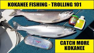 How to Catch Kokanee Salmon Trolling Gear Tips [upl. by Lennad]