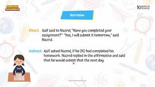 Passage Narration  Narration Change  Narration in English Grammar [upl. by Down]