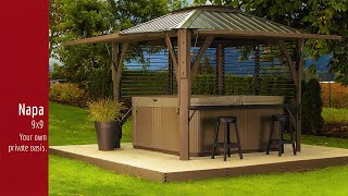 Visscher Napa SemiEnclosed Gazebo for your Spa [upl. by Haynes298]