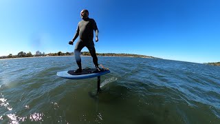 Lift 150 Surf v2  38 back on EFOIL and windchop downswell surfing [upl. by Frasier]