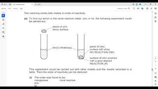 Metals Exercise 2 Question 24 to 26 Cambridge IGCSE O level Chemistry 0620 0971 5070 Lesson 58 i [upl. by Gabbert]