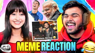 BHAICHARA ON TOP 😁 FUNNY MEMES REACTION w blossomOwO [upl. by Adnovaj]