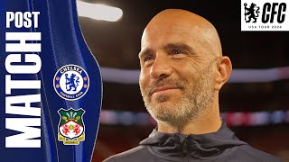 MARESCA amp JAMES React Post Match  Chelsea 22 Wrexham  Chelsea USA Tour 2024 [upl. by Senoj]