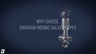 Bardiani Valvole BBZPPG Single seat valve for pigging system [upl. by Eelsew]