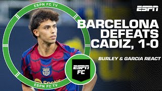 Cadiz vs Barcelona Reaction Should Joao Felix’s goal have been disallowed  ESPN FC [upl. by Sualokcin]