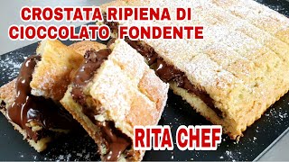 CROSTATA RIPIENA DI CIOCCOLATO⭐RITA CHEF  Semplice e golosa [upl. by Faythe]