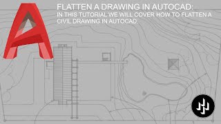 FLATTEN A DRAWING IN AUTOCAD [upl. by Relyuhcs66]