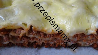 Lazania przepis na lasagne z miesem mielonym i sosem beszamelowym [upl. by Jaimie546]