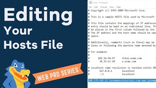 Editing your Hosts File  HostGator Migration Tutorial [upl. by Aihsekal884]