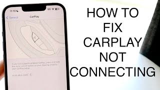 How To FIX Apple CarPlay Not Connecting 2023 [upl. by Ettenyl686]