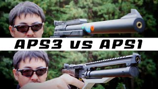 マルゼン APS3 vs APS1 プレート競技を撃ちながら 比較 してみた。125 [upl. by Esch]