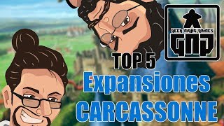 Top 5 Expansiones Carcassonne [upl. by Hanako]