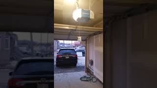 Chamberlain Medium Lift Belt Drive Garage Door Opener in Action  Home Hardware [upl. by Ploss]