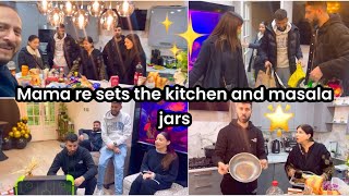 MAMA RE SETTING THE KITCHEN AND HER MASALA JARS 🥰 BK AND ADEENAS CHALLENGE 😱 [upl. by Ardnauqal58]