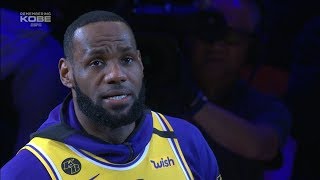 LeBron James Gives EMOTIONAL Speech about Kobe Bryant [upl. by Thorpe]