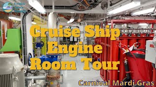 Engine Room Tour on Carnival Mardi Gras Cruise Ship [upl. by Say]