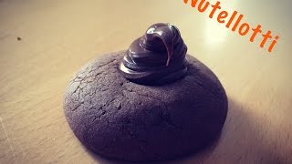 Ricetta nutellotti biscotti a base di nutella [upl. by Renzo]