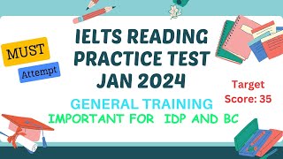 ielts reading practice test with answers  9 january 2024 [upl. by Vitoria]