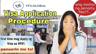 VFS global Visa Application Procedure  mga dapat gawin sa araw ng Appointment Complete Guide [upl. by Yeldahc609]