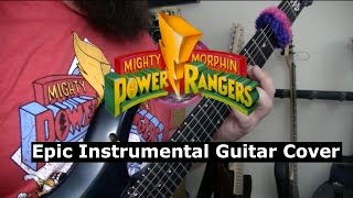 Mighty Morphin Power Rangers Theme Song Epic Instrumental Guitar Cover  Nick Cutroneo [upl. by Mihar]