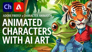 Making Animated Characters with AI Art Adobe Character Animator Tutorial [upl. by Lenka]