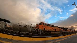 BNSF 6925 Running Light In Tukwila Washington On December 22 2023 [upl. by Bailey523]