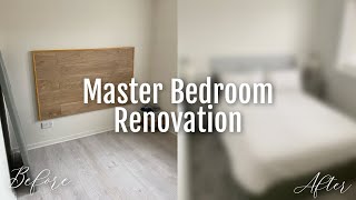 MASTER BEDROOM RENOVATION  Our first home🏠 [upl. by Rillings]