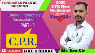 CardioPulmonary Resuscitation 2  Fundamental of nursing class by Dev Sir  Study help and health [upl. by Sitnalta]