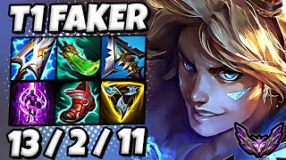 T1 Faker Ezreal vs Tristana  TripleKill  Korea Master Patch 1413 ✅ [upl. by Raknahs]