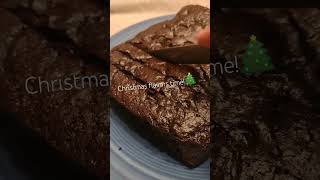 Double Dark Chocolate Peppermint Brownie Loaf chocolate dessert holidays cake christmasbaking [upl. by Ninel]