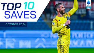 The Top 10 Saves of October  Top Saves  Serie A 202425 [upl. by Kcinom]