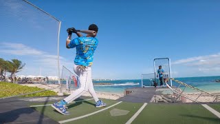 Launching balls in the water in the Bahamas Dont Blink Home Run Derby in Paradise was CAN’T miss [upl. by Keyser]