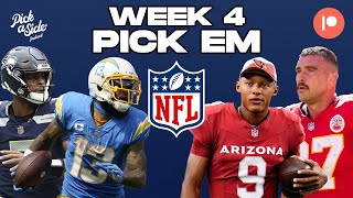 NFL Pick Em Week 4 Predictions [upl. by Eward261]