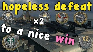 From a 3 vs 8 to a 3 vs 0 Win Saipan World of Warships [upl. by Yenhpad429]