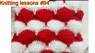 How to make  Knitting  Scallops Shell Pattern  Sweater Design  by quotKnitting lessonsquot [upl. by Ahkihs]