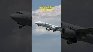 LAX Plane Spotting American Airlines Takeoff avgeek aviation lax [upl. by Ailahk]