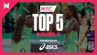 Top 5 Plays of Round 5  Suncorp Super Netball 2024 [upl. by Sevein]