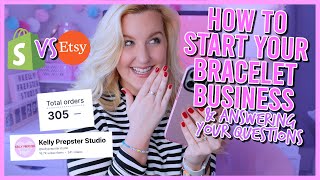 HOW TO START YOUR BRACELET BUSINESS amp tips to grow a successful small business [upl. by Laddie]