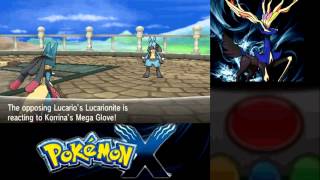 Pokemon X  Vs Prof Sycamore Shauna Tierno amp Trevor [upl. by Ecirtac299]