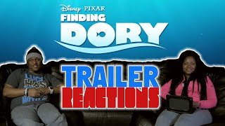 Finding Dory Official Trailer 1 2016  Trailer Reactions [upl. by Siradal]