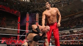 The Great Khali vs Ryback Raw June 24 2013 [upl. by Rahsab]