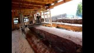 Swing blade sawmill best and strong and simple [upl. by Ayhtin]